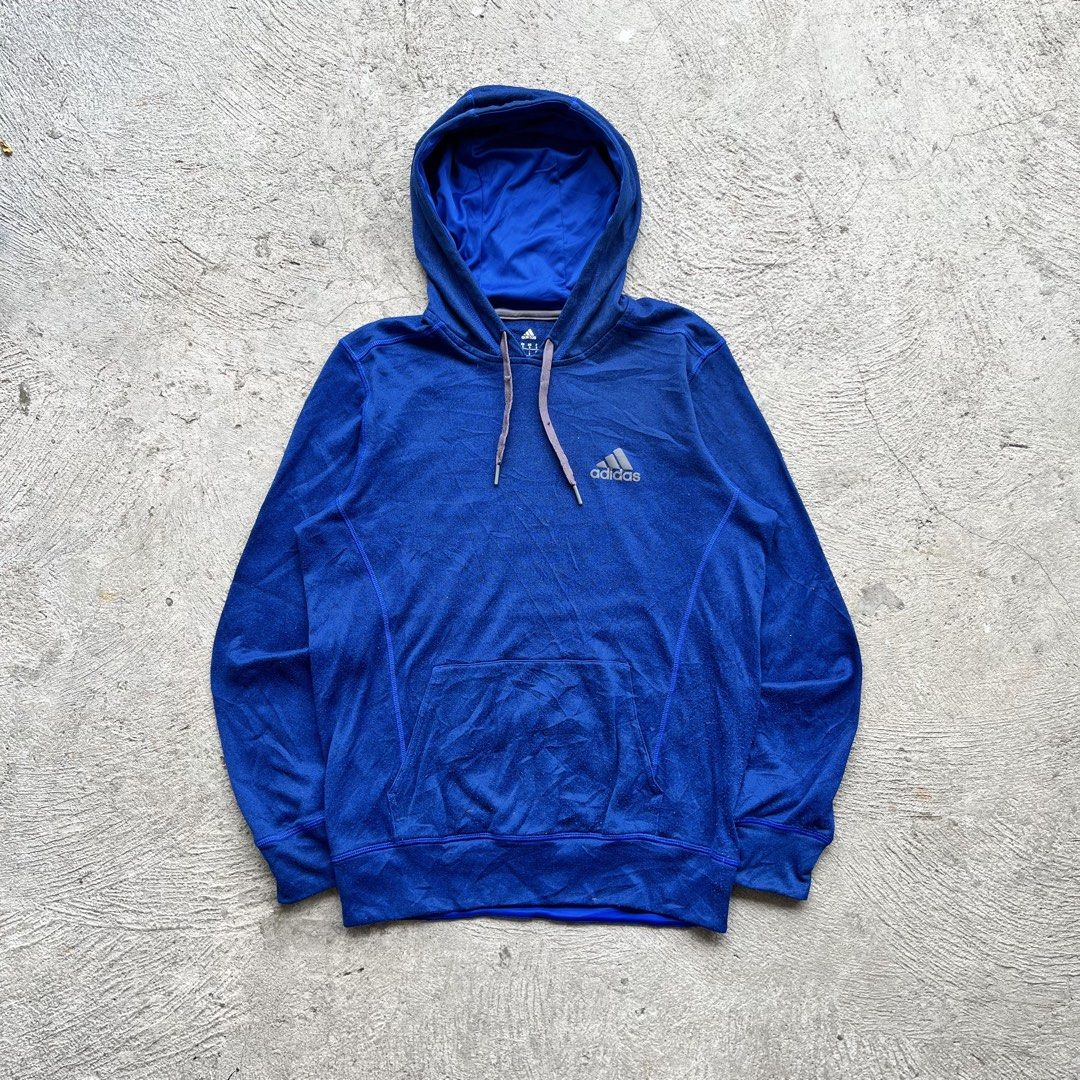 Adidas Pullover Hoodie (Category: Coats, Jackets and Outerwear) located in Batangas. Submitted by _thriftxplug (Listing ID 1441381412, Image 1). Description: Adidas Pullover Hoodie Size: Medium Width 21 x 27 Length No issue Good condition Grab: ₱299.