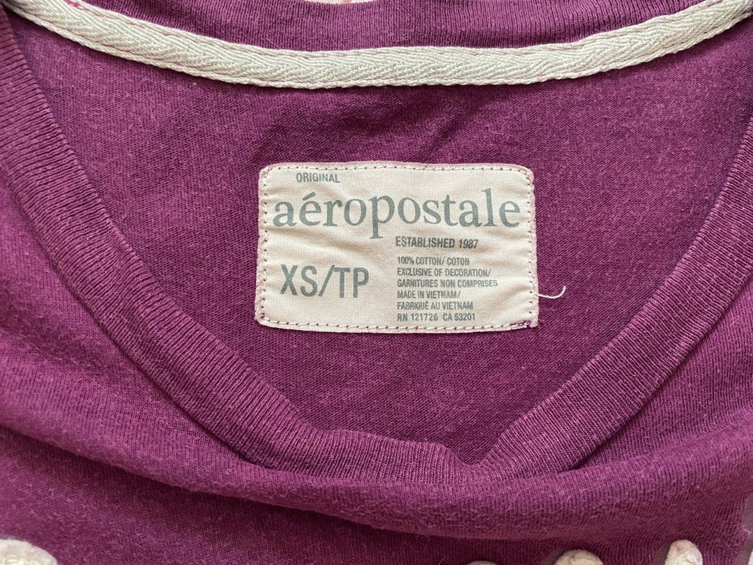 AEROPOSTALE Vintage y2k Plum Fitted Slim Fit Shirt (Category: Shirts) located in Antipolo. Submitted by thelibracloset_ (Listing ID 1441516234, Image 3). Description: ~free when you buy at least 6 items at our shop! Tags: henley, rare, couture, Cute Floral Babydoll Top - babydoll, milkmaid, strappy, halter, floral, patchwork, lace, beaded, sequined, lace, summer, beach, morikei, shuojo, whimsical, fairycore, sawako, 2000s, y2k, vintage, japan.