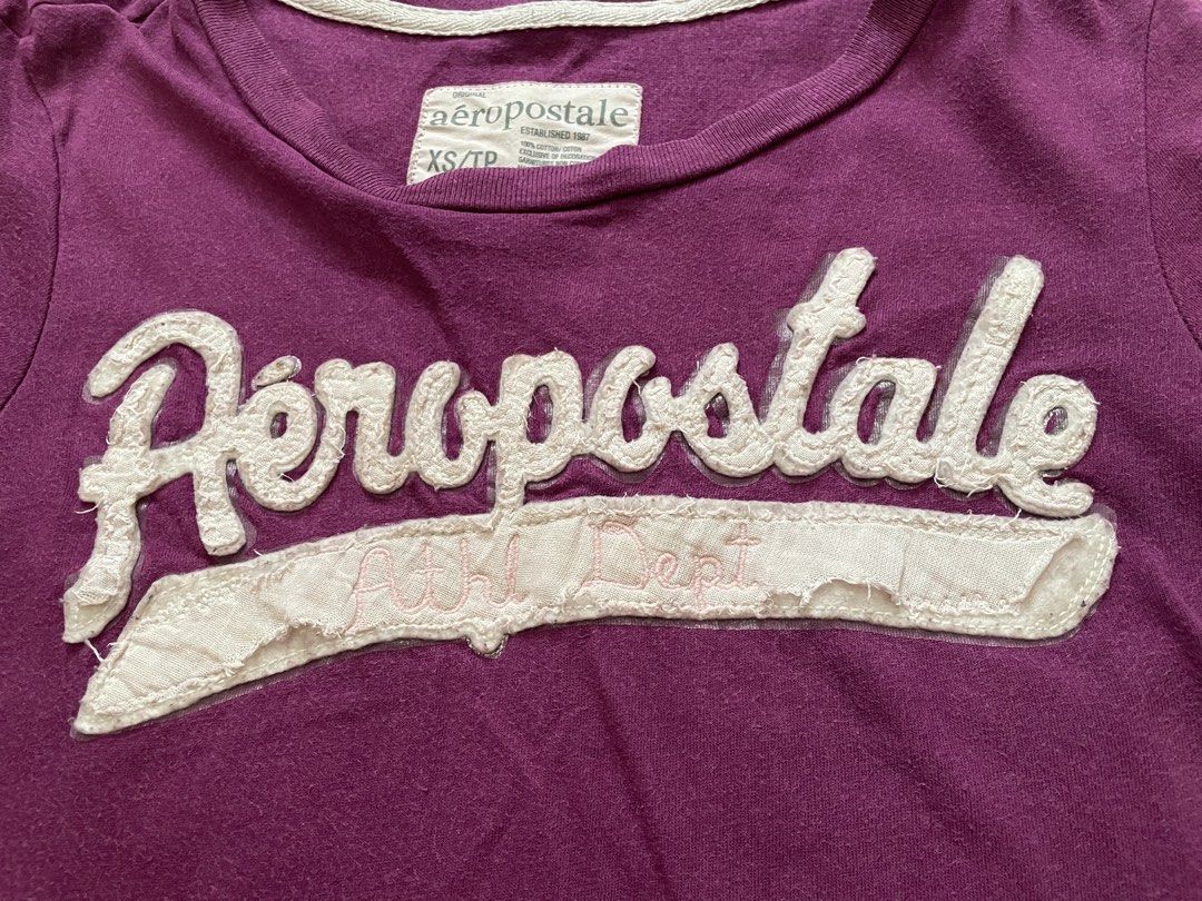 AEROPOSTALE Vintage y2k Plum Fitted Slim Fit Shirt (Category: Shirts) located in Antipolo. Submitted by thelibracloset_ (Listing ID 1441516234, Image 2). Description: ~free when you buy at least 6 items at our shop! Tags: henley, rare, couture, Cute Floral Babydoll Top - babydoll, milkmaid, strappy, halter, floral, patchwork, lace, beaded, sequined, lace, summer, beach, morikei, shuojo, whimsical, fairycore, sawako, 2000s, y2k, vintage, japan.