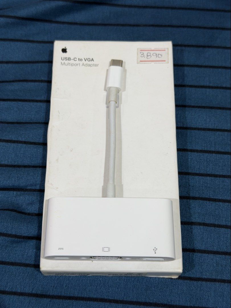Apple USB-C to VGA Multiport Adapter (Category: Cables & Adaptors) located in Makati City. Submitted by gigidvd (Listing ID 1441483653, Image 1). Description: - Apple USB-C to VGA Multiport Adapter - Connect your MacBook to a VGA display - Additional USB-A and USB-C ports for peripherals - Ideal for presentations and older monitors.