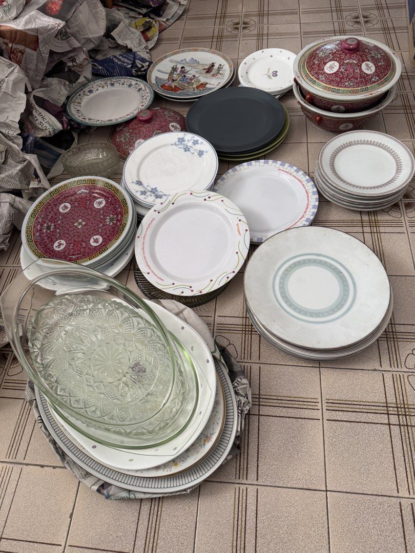 Assorted Plates and Serving Dishes - Various Designs471102665156864001