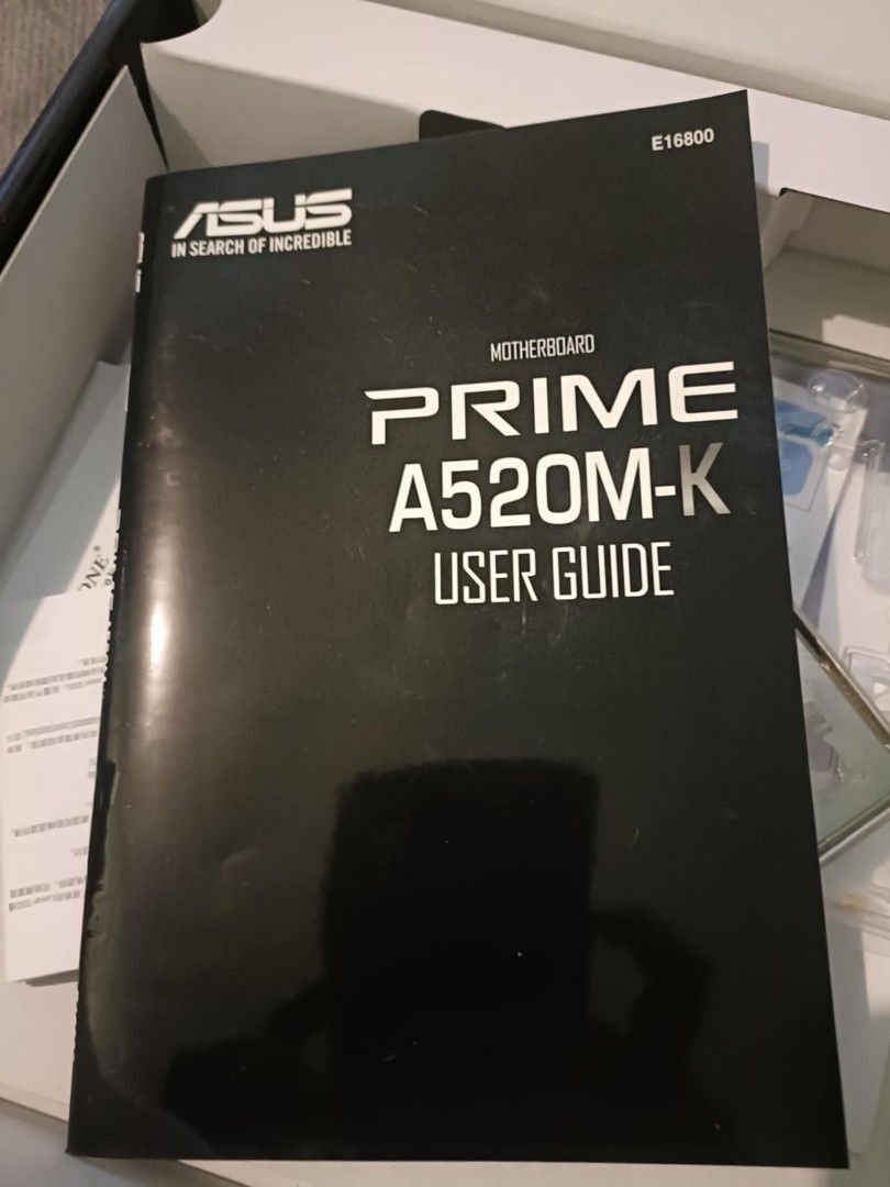 ASUS PRIME A520M-K Motherboard with AMD Ryzen 3 PRO 4350G CPU (Category: Computer Parts) located in Dasmarinas. Submitted by melvin.afniah.technical.dept (Listing ID 1441534209, Image 2). Description: - ASUS PRIME A520M-K Motherboard - AMD Ryzen 3 PRO 4350G Processor (Pre-installed) - Original User Guide - I/O Shield - Stock CPU Cooler - All Original Packaging and Accessories - Ideal for new PC builds or upgrades.