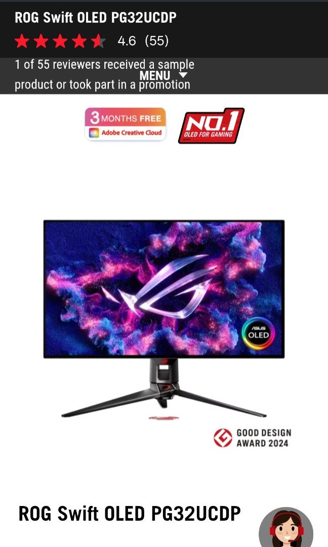 Asus ROG Swift OLED PG32UCDP470904921832171520