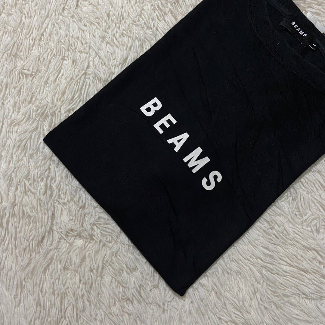 BEAMS Japan Logo SS23 Black Tee (Category: Tshirts & Polo Shirts ) located in Cebu City. Submitted by johngregmoldez03 (Listing ID 1441577377, Image 3). Description: BEAMS Japan Logo SS23 Black Tee Authentic / Legit Size: Large Dimension: 21 Width / 29 Length Color Rate: 10/10 Excellent Condition Need Wash Only 📌Color may vary due to photo lighting Pm📩.
