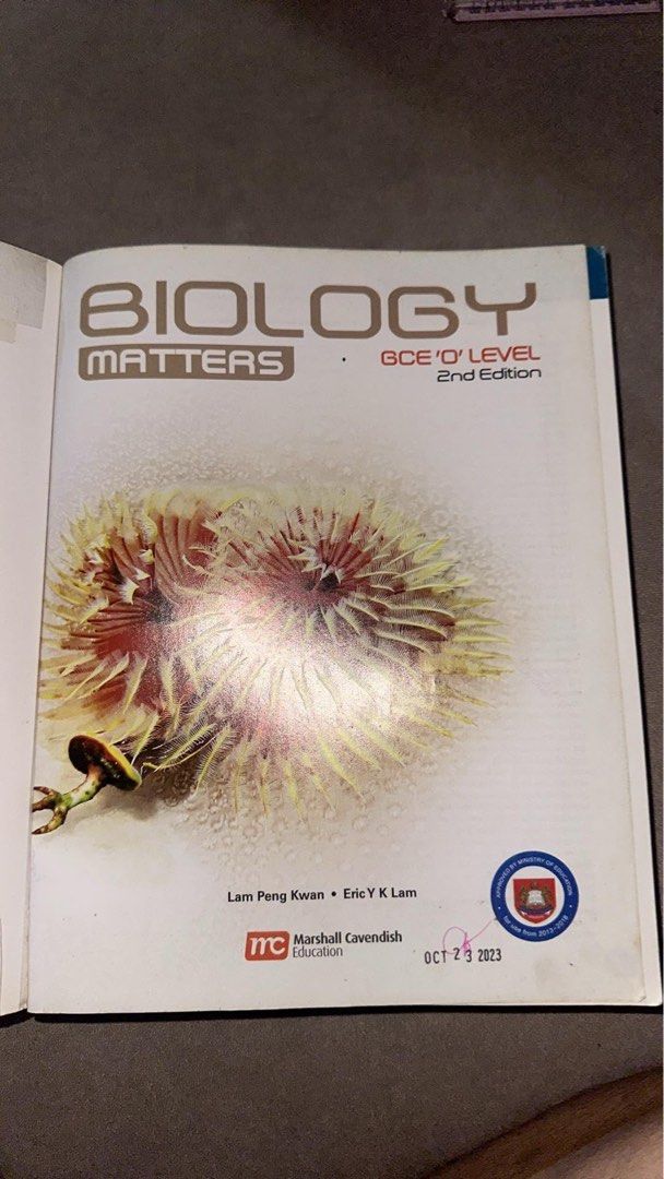 Biology Matters GCE 'O' Level 2nd Edition Textbook (Category: Textbooks) located in Manila. Submitted by boombaclita (Listing ID 1441509962, Image 2). Description: - GCE 'O' Level Biology Matters textbook - 2nd Edition - Authors: Martin Dave M. Tolentino, Lam Peng Kwan, Eric Y Lam - Publisher: Marshall Cavendish Education - Excellent resource for biology students.