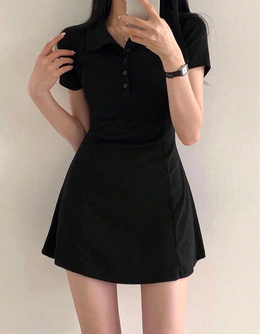 black a-line dress (Category: Dresses) located in Manila. Submitted by declutterwithbea (Listing ID 1441450008, Image 1). Description: rfs: wrong size v v high quality & the fabric is quite thick! also has inner lining.