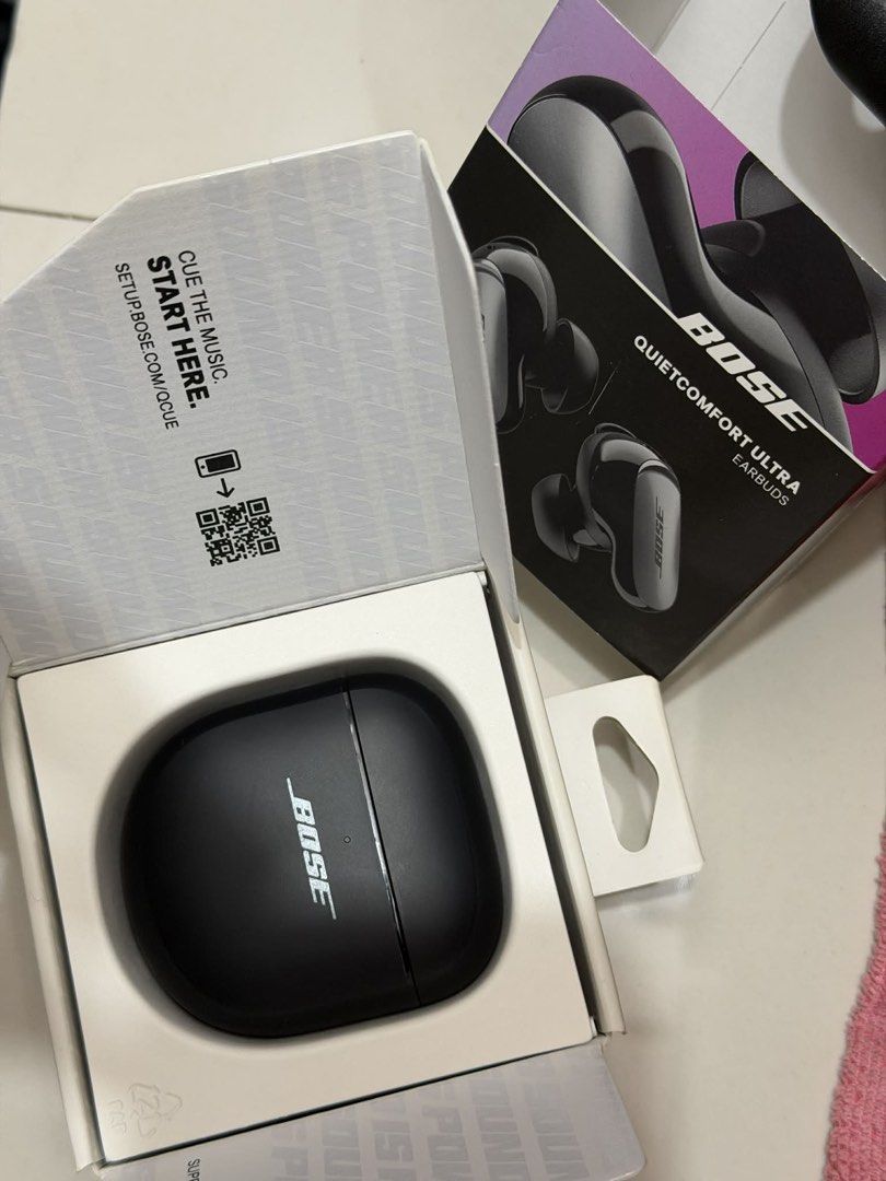 Bose QuietComfort Ultra Earbuds (Category: Earphones) located in Manila. Submitted by migeyaa (Listing ID 1441425142, Image 2). Description: No Bose QuietComfort Ultra Earbuds (2nd Gen) - Barely Used Price: P13,500 Original Price: P19,500 Condition: - Barely used (only a few weeks) - Excellent / original condition - No issues, no defects - Comes with original box and accessories Highlights: - Industry-leading noise cancellation - Premium Bose sou