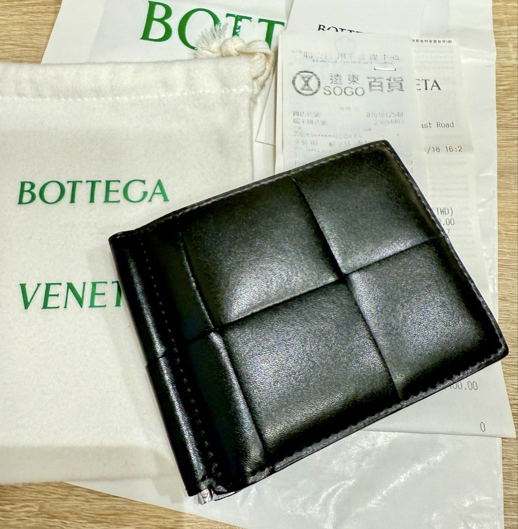 BV Bottega Veneta Cassette Bill Clip Wallet 磁帶鈔票夾錢包深綠色