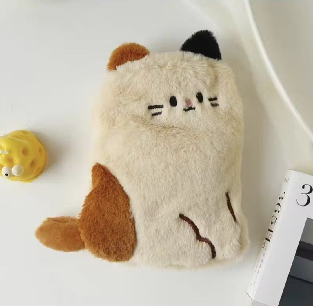 calico cat hot water bottle 300ml