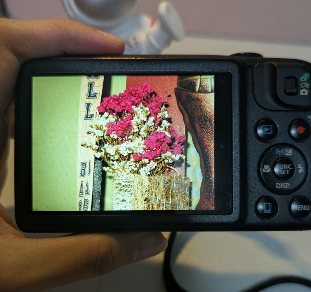 Canon PowerShot SX600 HS Digital Camera (Digicam) (Category: Cameras) located in Pasig City. Submitted by _mathilda (Listing ID 1441511529, Image 3). Description: ⊹ ࣪ ˖ Canon PowerShot SX 600 HS ⊹ ࣪ ˖ — Has built-in Wifi — 16.0 Mega Pixels — 18x Optical Zoom (Can zoom up to 72x) — Has Pop-up Flash — Intelligent & Enhanced Dynamic Image Stabilization (IS) — Full HD Video Recording (1080р) — ISO: 100-3200 — Body Condition: 8.5/10 — In good conditio