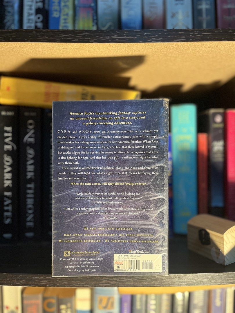 Carve the Mark by Veronica Roth (Category: Storybooks) located in Manila. Submitted by eli555 (Listing ID 1441483993, Image 3). Description: - Pre-loved, read once - With plastic cover - Yellowing of pages .