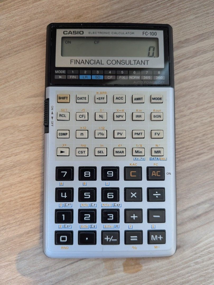 Casio FC-100 Financial Consultant Electronic Calculator