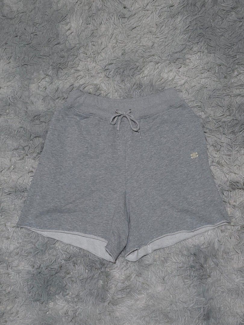 Celine Grey Sweat Shorts with Logo (Category: Shorts) located in Abulug. Submitted by humanwhosellthings (Listing ID 1441486194, Image 1). Description: C E L I N È ✅️Size: 24-34W x 16L ✅Condition: Excellent ✅Issue: none ✅Color Rate: 9.8/10.
