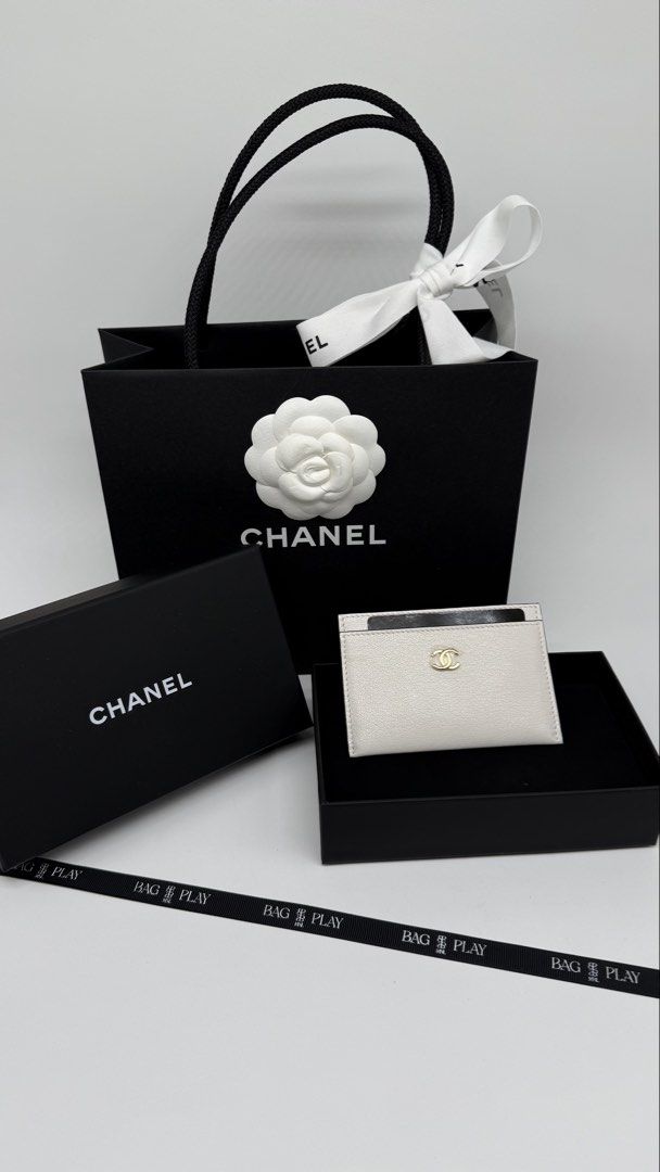 Chanel Card Holder (Category: Luxury Bags & Wallets) located in Pasig City. Submitted by bagplaymnl (Listing ID 1441420170, Image 1). Description: Chanel Card Holder Brand New, Full set with store receipt MOP: BDO Meet up: BGC Thank you!.