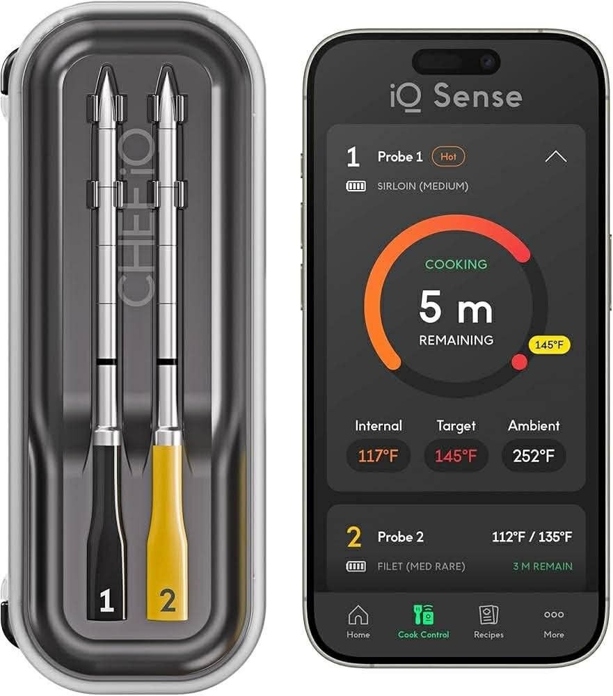CHEF iQ Sense Smart Wireless Meat Thermometer (Category: BBQ, Grills & Hotpots) located in General Trias. Submitted by jj_collective_arch (Listing ID 1441569714, Image 1). Description: ✨ CHEF iQ Sense Smart Wireless Meat Thermometer with 2 Ultra-Thin Probes ✨ Selling Price: ₱ 5,199.00.