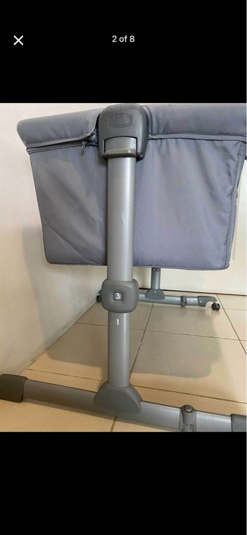 Chicco Next2Me Essential Crib (Category: Cots & Cribs) located in Mandaluyong City. Submitted by amanglo (Listing ID 1441498128, Image 2). Description: Chicco Next2Me Essential Crib Perfect for co-sleeping with newborn. See chicco website for details. https://chicco.com.ph/products/next2me-essential-crib?srsltid=AfmBOop4dSp_so8NzbU-W3LgBEvxoEHAUvdbUvh94y_CqYicC3Yizm1M&variant=46018001469741 Used for only 4months. Comes with its own bag. Bought Ju