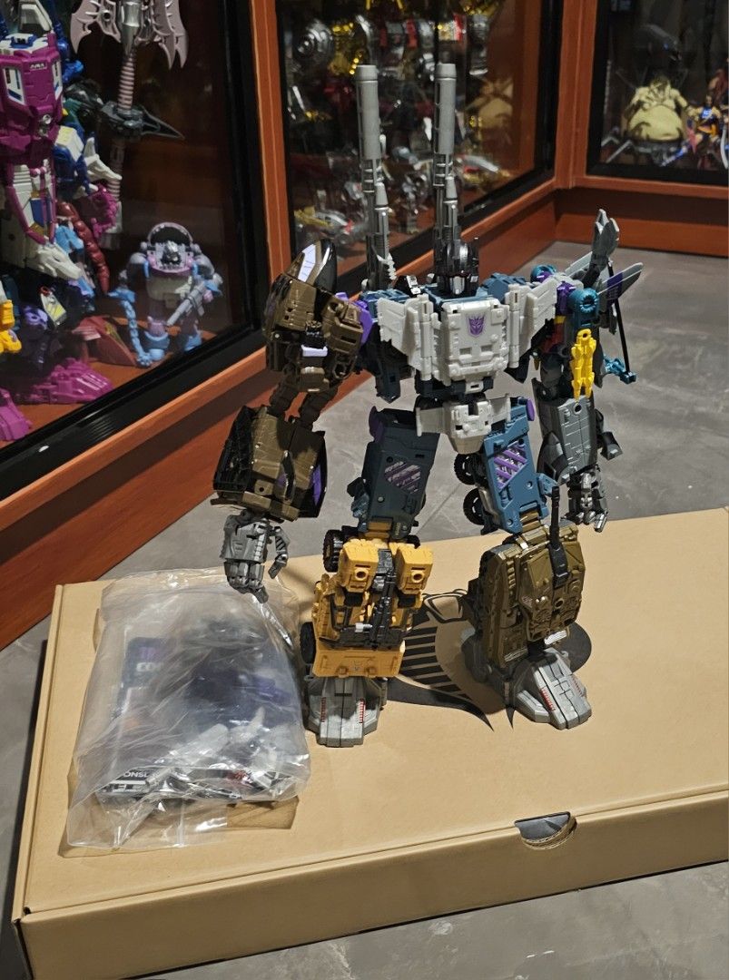 Combiner Wars Bruticus with Upgrade Kits (Category: Action & Battle Toys) located in Cebu City. Submitted by wcabigon73244 (Listing ID 1441455657, Image 2). Description: - Only transformed a few times - Displayed before - With additional accurate Shuttle Blast-Off figure - Vortex leg easily pops off, but not really an issue. Was always like that when I bought it - complete accessories.