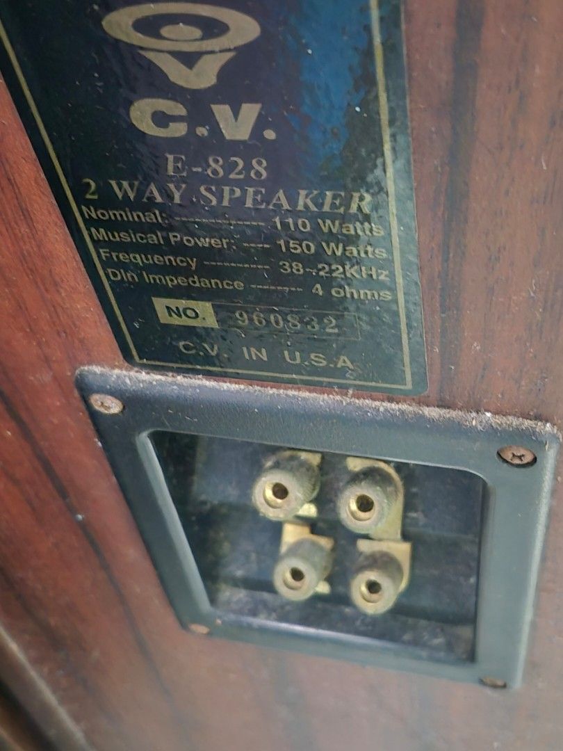 C.V. E-828 2 Way Speakers473051467361832962