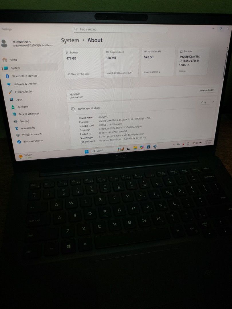 Dell Latitude 7400 Laptop - Intel Core i7471385357597419523