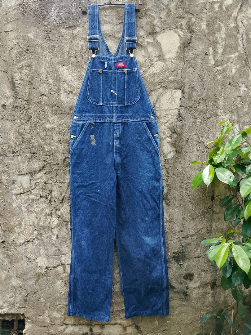 Dickies Denim Overalls Blue Workwear (Category: Announcements) located in Malaybalay. Submitted by keenmountain_820375 (Listing ID 1441443237, Image 1). Description: - Classic blue denim overalls from Dickies - Multiple pockets (front, back, bib) - Adjustable straps with metal clasps - Shows paint marks and signs of wear for an authentic workwear vibe - Perfect for casual wear or utility purposes.
