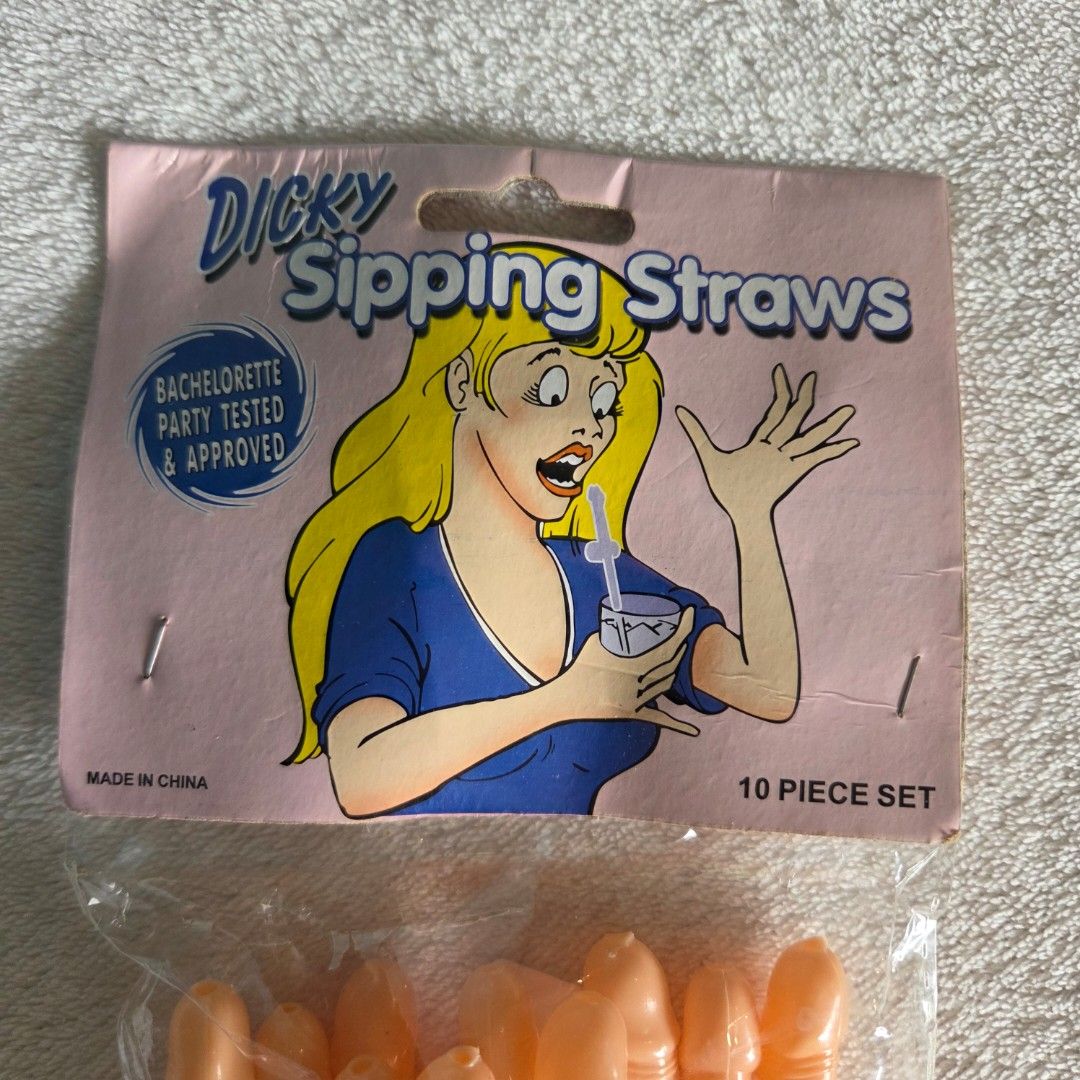 Dicky Sipping Straws (Category: Water Bottles & Tumblers) located in Quezon City. Submitted by anirbash (Listing ID 1441457010, Image 2). Description: For Bachelorette parties. Only have 1 item. Hasn't been used. Dick Straws. - Shipping is shouldered by buyer - Location: Tomas Morato, QC - BPI or Gcash Payment - Meet up or shipping via Lalamove/J&t/Grab/Angkas.