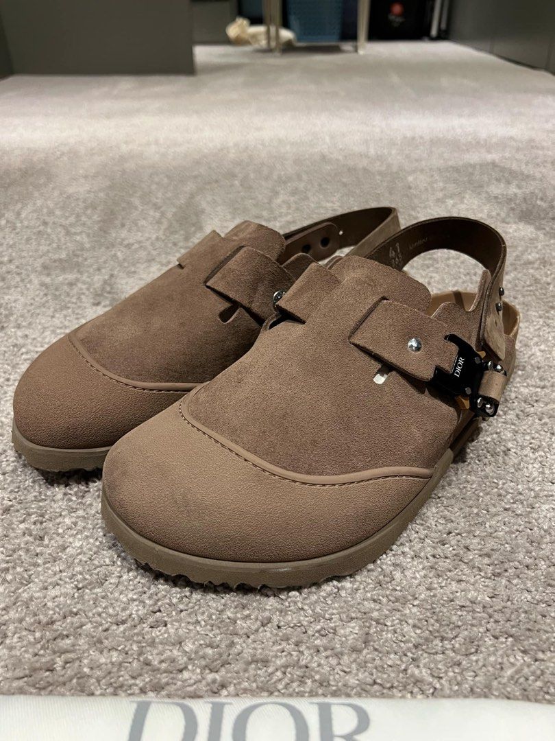 Dior x Birkenstock Tokio Mule (Category: Slippers & Slides) located in Calamba. Submitted by lglm07 (Listing ID 1441422402, Image 1). Description: Dior birks Size 41 Barely used W shoe bag Php 50k Gh loc Pm for more photos .