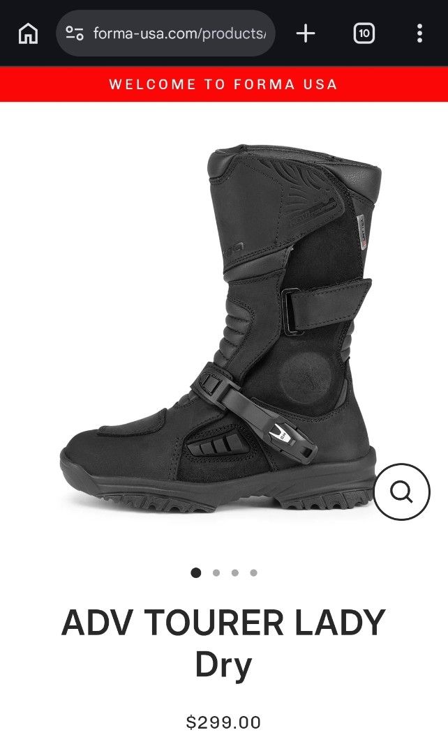Forma ADV Tourer Lady Dry Motorcycle Boots (Category: Boots) located in Pasig City. Submitted by peliniojaps (Listing ID 1441497501, Image 2). Description: - Forma ADV Tourer Lady Dry boots - Ideal for adventure touring - Waterproof and durable construction - Used once - like new - nego.