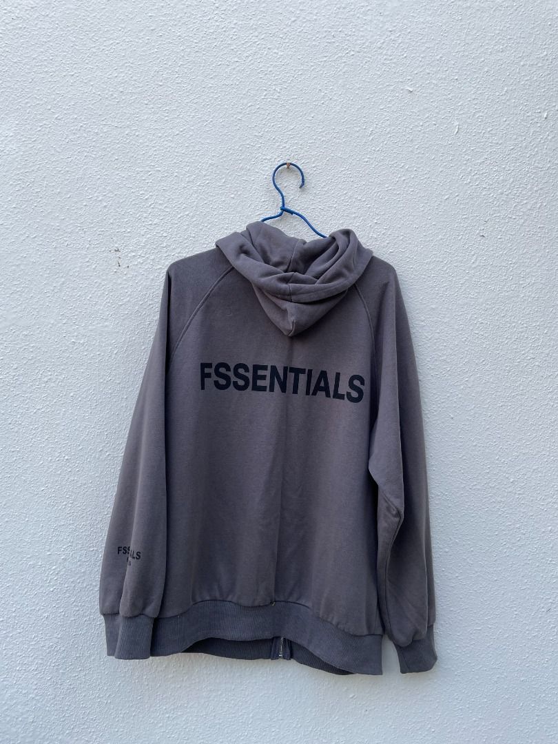 FSSENTIALS zip-up hoodie. (Category: Hoodies) located in Singapore. Submitted by chestnut888 (Listing ID 1441480349, Image 3). Description: FSSENTIALS zip-up hoodie. Front zipper closure. Convenient front pockets. Perfect for comfortable, casual styling. Size Large. Length 70cm. Width measured flat from below armpits is 55cm. In good condition. Collect at bus stop no 63339 that is opposite Blk 615 Hougang Ave 2 if you are coming by bus or at 7E J