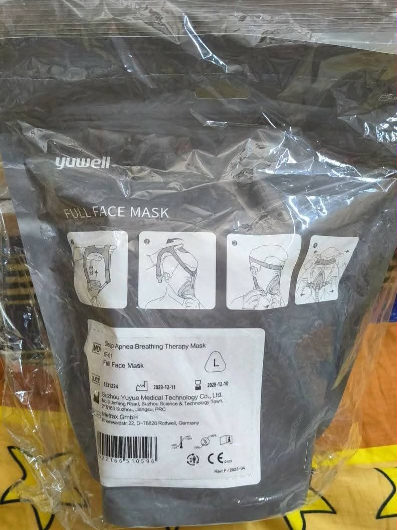 "Full face mask" for bipap machine (Category: Rehabilitative Devices) located in Quezon City. Submitted by noblebear_da8751 (Listing ID 1441554279, Image 2). Description: same day delivery pm sizes needed gcash and Bank transfer payment accepted location in sta Cruz manila.