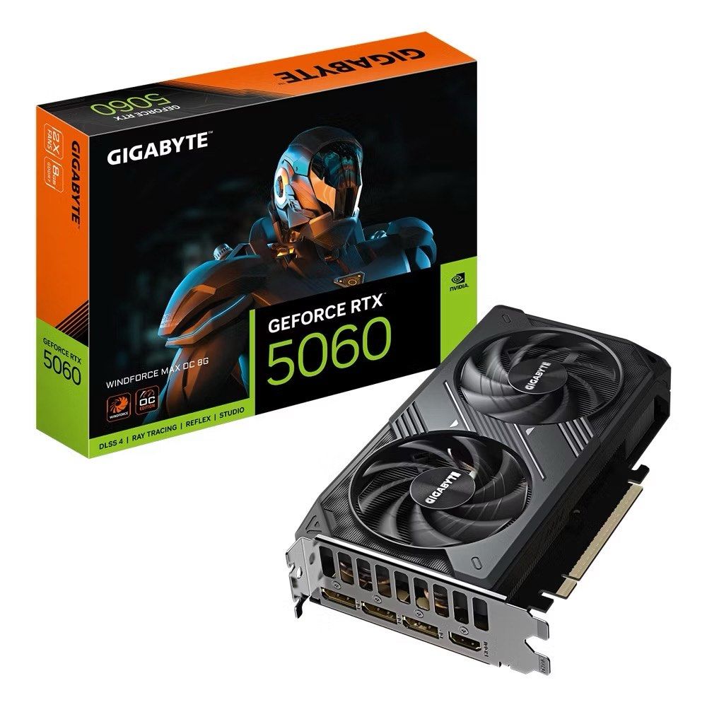 GIGABYTE RTX 5060 WINDFORCE MAX OC 8G Graphics Card471620711162859520
