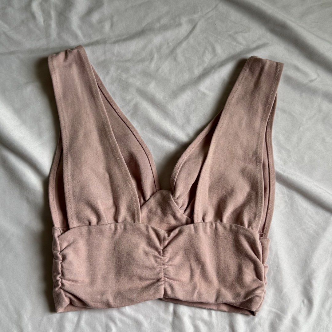 Glassons Dusty Rose Ruched Top (Category: Sleeveless) located in Santa Rosa. Submitted by ceyllective (Listing ID 1441505258, Image 2). Description: thick fabric! .