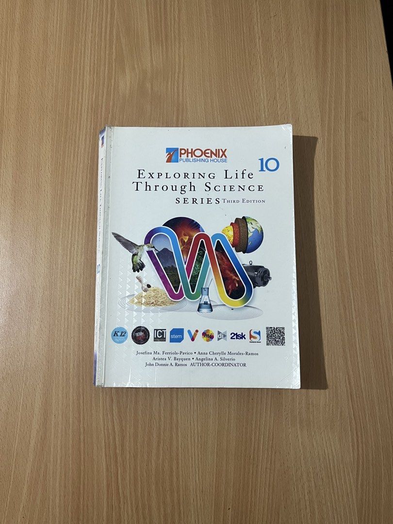 (Grade 10 Science) Exploring Life Through Science (Category: Textbooks) located in Manila. Submitted by TCC.ETC (Listing ID 1441491120, Image 1). Description: Preloved Grade 10 Textbook RFS: Old textbook that is currently not being used [GENERAL DESCRIPTION] TITLE: Exploring Life Through Science GRADE LEVEL: 10 AUTHOR/S: Josefina Ma. Ferriols-Pavico, Anna Cherylle Morales-Ramos, Aristea V. Bayquen, Angelina A. Silverio AUTHOR-COORDINATOR: John Do