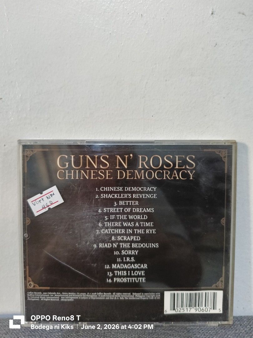 Guns N' Roses - Chinese Democracy (Category: Tshirts & Polo Shirts ) located in Cavite. Submitted by bodega_ni_kiks11 (Listing ID 1441462222, Image 2). Description: 📍Loc: Imus,Cavite 🛵Mode of Delivery: Gogo xpress and J&T 💸Gcash payment ❌No Reservation/No LBC COD/Cop Thanks 😊🙏.