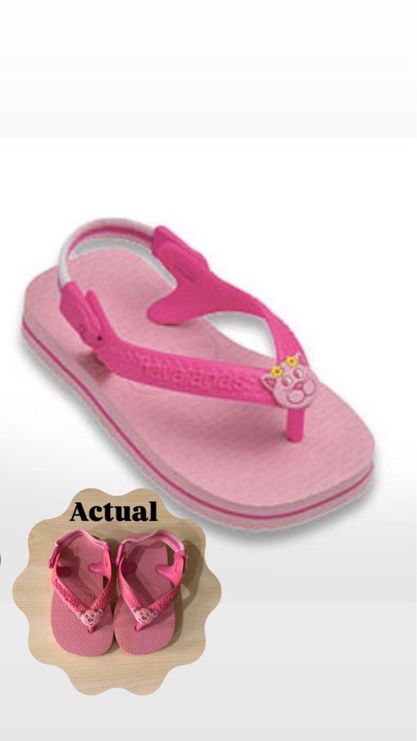 Havaianas Baby - Pets Pink Flip Flops (Category: Babies & Kids Fashion) located in Imus. Submitted by allthingsgood.ph (Listing ID 1441555604, Image 1). Description: Havaianas Baby - Pets Pink Flip Flops Size: 11.5cm (JP) Price: 700 *Good as new. Never used outside—only worn indoors as house slippers. *Authentic & purchased in Japan together with all my toddler’s shoes. 📍Imus, Cavite.