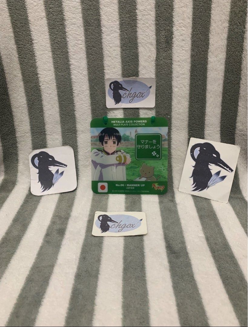 Hetalia Axis Powers Multi Plate Collection No. 6 Manner Up Japan (Category: Vintage Collectibles) located in Baguio. Submitted by schgox (Listing ID 1441446540, Image 1). Description: What you see is what you get Used but still good Suction still sticking .