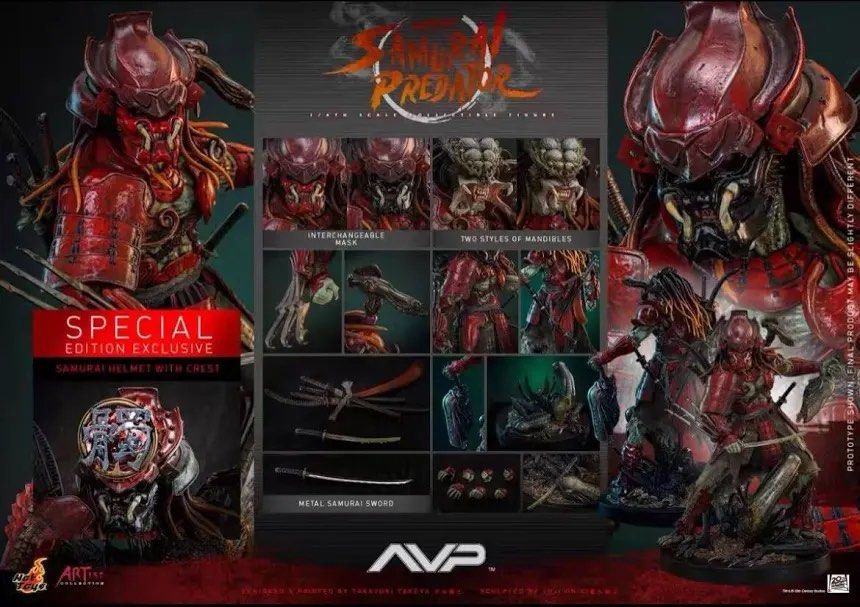 Hot Toys - Akaoni Samurai Predator (Special Edition) (Category: Figurines & Statues) located in Pasay City. Submitted by superman_991 (Listing ID 1441433650, Image 1). Description: Hot Toys AC06B - Akaoni Samurai Predator (Special Edition) Condition: Misb Price 27,700 Only No Rush Shipping/ Dibs Now Pay now Location Paranaque Payment Gcash/Bpi Shipping Lalamove/Lbc Buyers Risk / Fee ‼️Seller is not responsible for: lost, stolen, or damaged packag