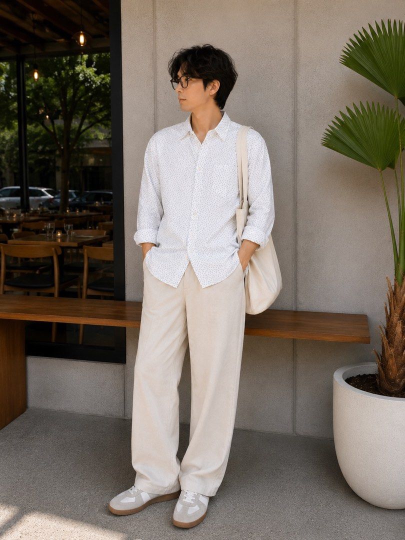 J. Crew Slim Unlocked Performance Shirt (Category: Tshirts & Polo Shirts ) located in Quezon City. Submitted by jong_17 (Listing ID 1441430003, Image 3). Description: - White J. Crew button-up shirt - Slim fit - Subtle blue geometric pattern - Versatile: dress up or down - Unisex style - Easy to pair with shorts or pants.