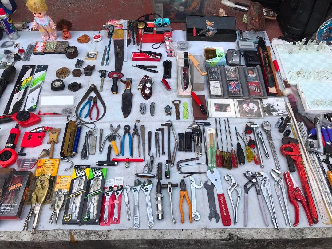 Japan Surplus Tools (Category: Construction Tools & Equipment) located in Pasay City. Submitted by redivhan (Listing ID 1441434119, Image 2). Description: - Assorted hand tools: hammers, pliers, wrenches, saws, and more. - Vintage toys and collectible lighters. - Miscellaneous items included. - Perfect for collectors and DIY enthusiasts. - All items from a personal clear-out. - Bundle deal available for multiple purchases. Meetup Mall of Asia J&T