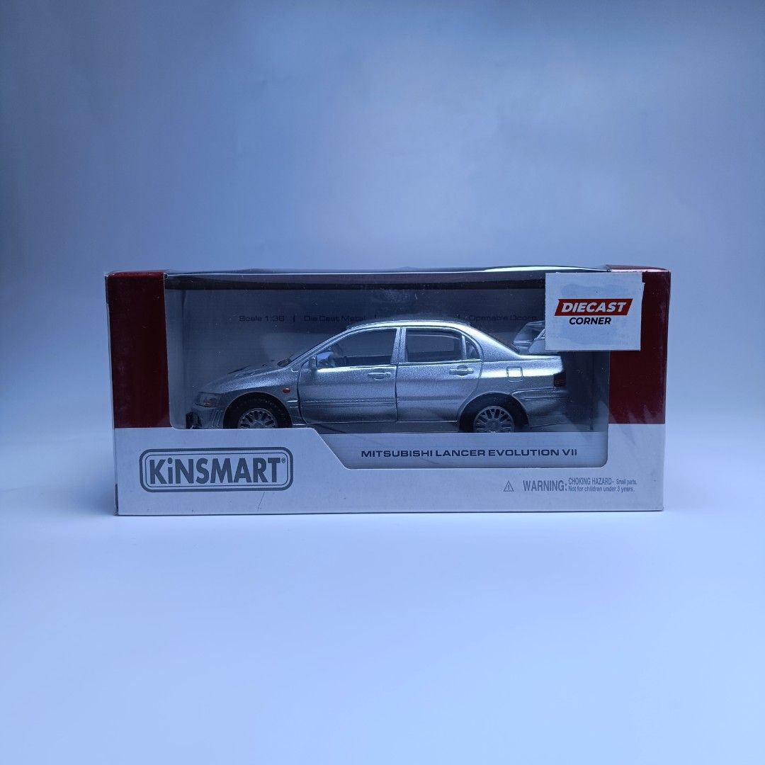 Kinsmart Mitsubishi Lancer Evolution VII (Category: Vehicle & Diecast Models) located in Alburquerque. Submitted by diecast_corner (Listing ID 1441551336, Image 2). Description: 🔥 Kinsmart Mitsubishi Lancer Evolution VII 🔥 Own a legendary JDM icon in miniature form! 🚗💨 ✅ 1:36 Scale Die-Cast Model ✅ Detailed Interior & Exterior ✅ Perfect for Collectors and Car Enthusiasts ✅ Limited Stock Available 💰 Only ₱250 each Grab yours before they're go