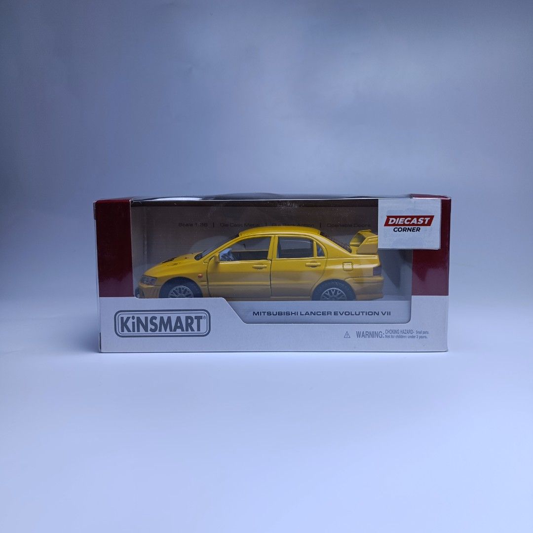 Kinsmart Mitsubishi Lancer Evolution VII (Category: Vehicle & Diecast Models) located in Alburquerque. Submitted by diecast_corner (Listing ID 1441551336, Image 1). Description: 🔥 Kinsmart Mitsubishi Lancer Evolution VII 🔥 Own a legendary JDM icon in miniature form! 🚗💨 ✅ 1:36 Scale Die-Cast Model ✅ Detailed Interior & Exterior ✅ Perfect for Collectors and Car Enthusiasts ✅ Limited Stock Available 💰 Only ₱250 each Grab yours before they're go