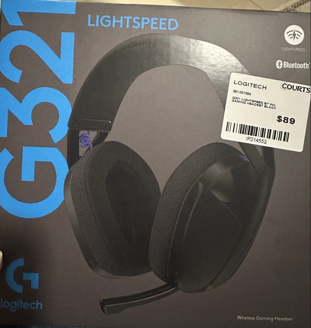 Logitech G321 Lightspeed Wireless Gaming Headset Black