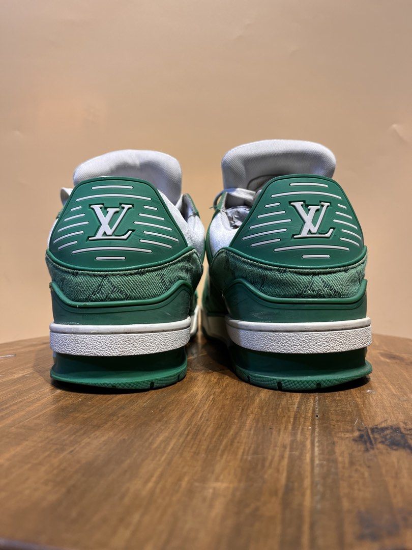 LOUIS VUITTON GREEN TRAINERS (Category: Sneakers) located in Baguio. Submitted by hajukim_lux (Listing ID 1441390988, Image 3). Description: 📌PLUS SF OUTSIDE BAGUIO 📌DM ME FOR MORE INFO • VISIT OUR PHYSICAL STORE @ 208 SKYWORLD BAGUIO CITY BENGUET. 📌WE ARE OPEN DAILY 9:30 - 7:00 PM SEE YOU 🔥❤️.