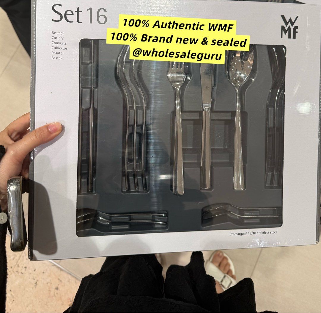 [Lowest] WMF Set 16 Cutlery Set Stainless Steel, 100% Authentic WMF, 100% Brand new & sealed [While stocks last, item is on flash sale]