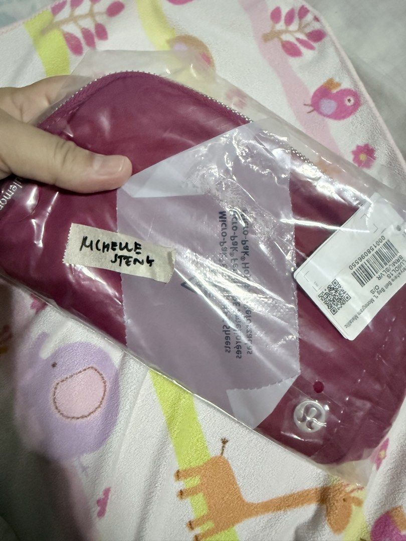 Lululemon Everywhere Belt Bag Micro Pink (Category: Purses & Pouches) located in Manila. Submitted by stufforyou2008 (Listing ID 1441424664, Image 1). Description: - Lululemon Everywhere Belt Bag (Micro size) - Color: lovely red - Brand new, still in original packaging - Ideal for carrying essentials - Easy to clean material - Features the iconic Lululemon logo.