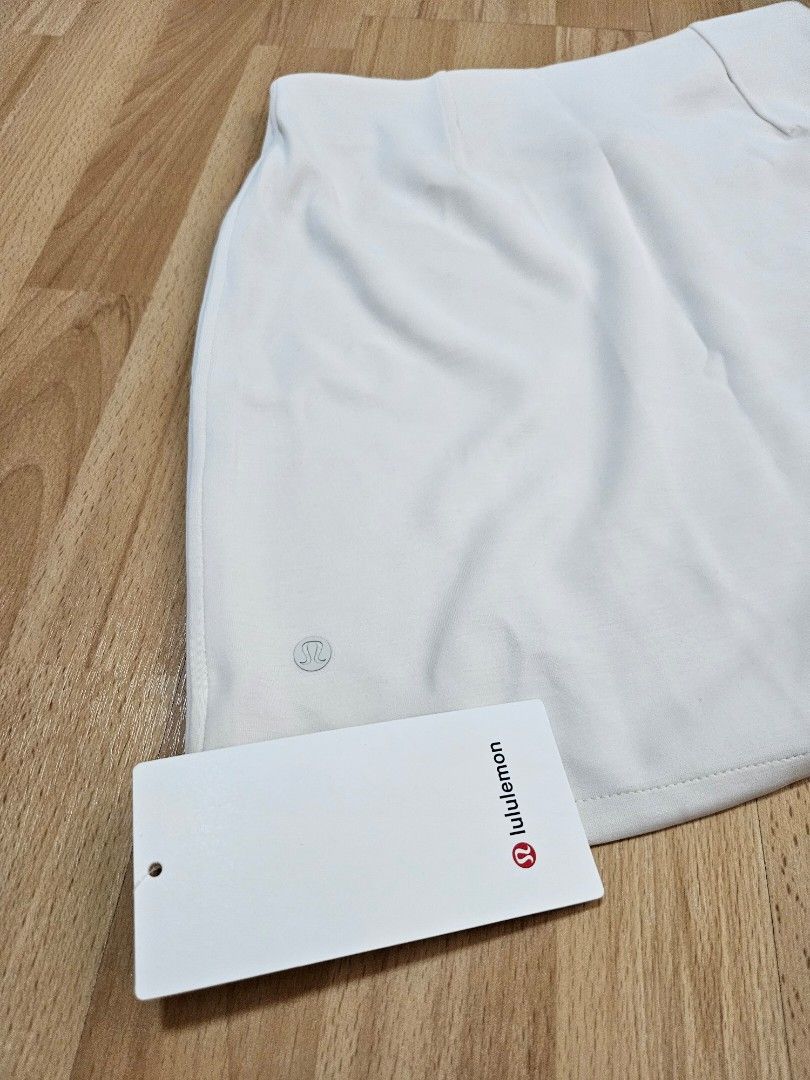 Lululemon softstreme mini skirt (Category: Skirts) located in Quezon City. Submitted by cheapbrandy (Listing ID 1441403994, Image 3). Description: high waist mini skirt in creme. very stretchy so it can also fit medium sizes!.