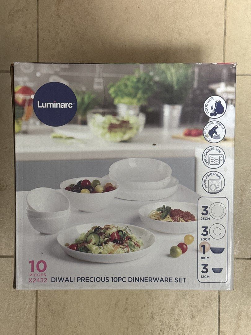 Luminarc Diwali Precious 10 Piece Dinnerware Set471463694959257600