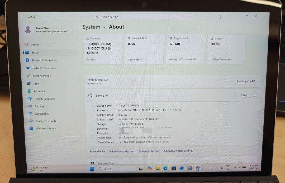Microsoft Surface Go 3 Tablet with Keyboard471165468462950402