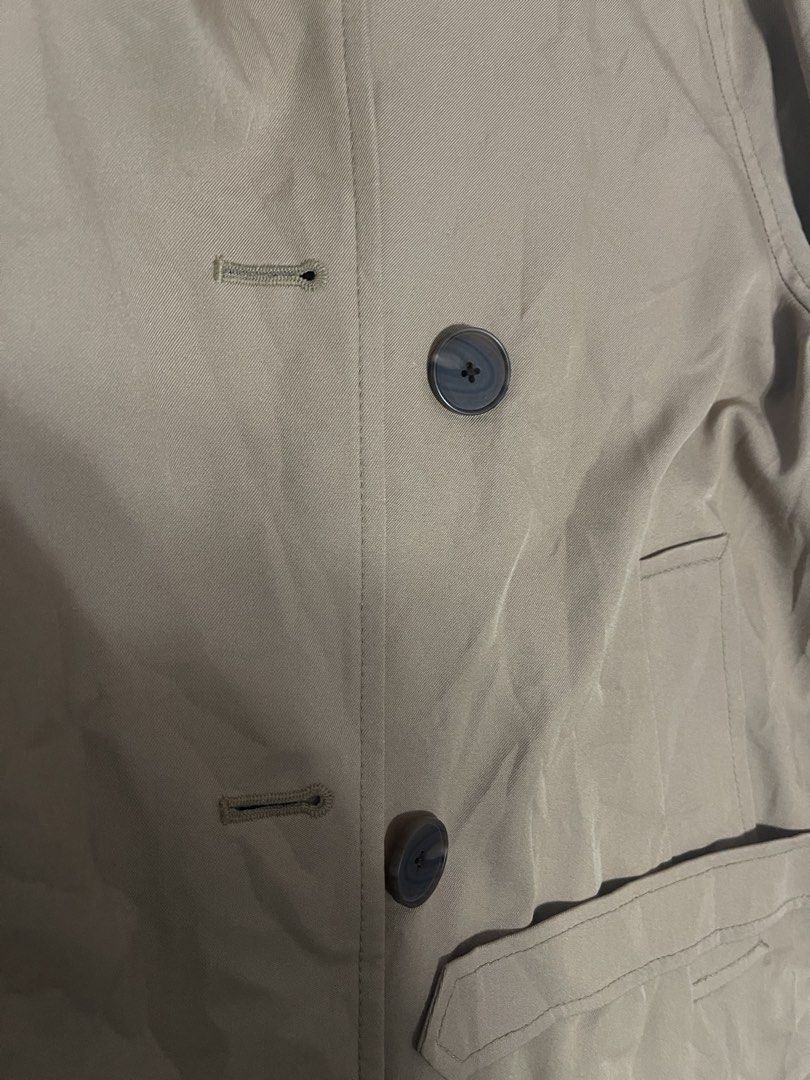 MIXKO Double Breasted Beige Trench Coat Size S (Category: Coats, Jackets and Outerwear) located in Manila. Submitted by fiercestone-4d17 (Listing ID 1441470095, Image 2). Description: - Beige trench coat from MIXKO - Double-breasted style with a belt - Features pockets and button closure - Size S - Ideal for layering over any outfit - Versatile for casual or smart casual looks.