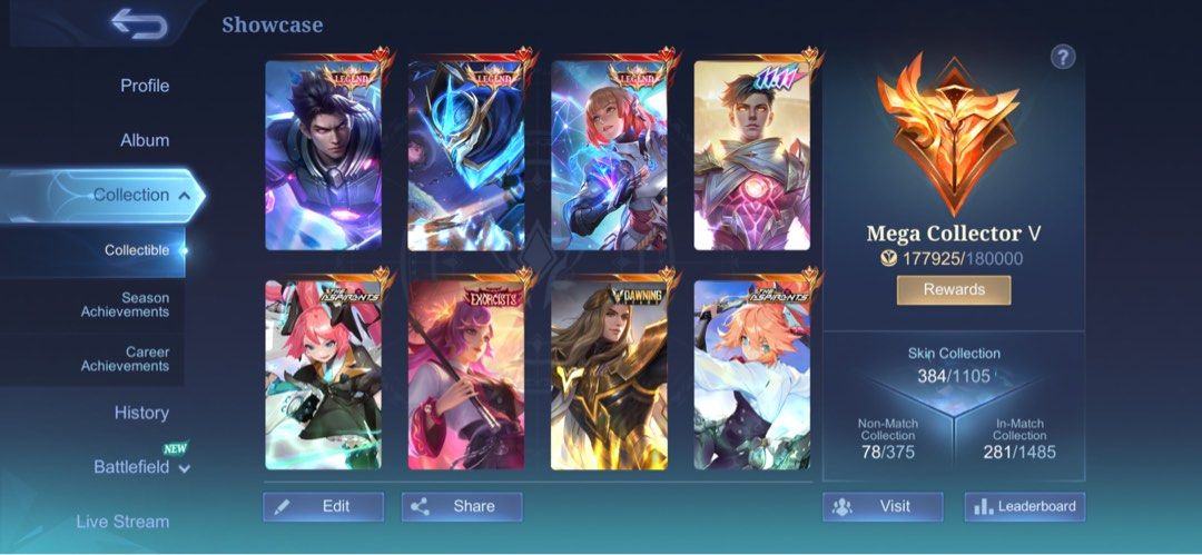 Mobile Legends Account ML (Category: Others) located in Caloocan City. Submitted by r3iiji (Listing ID 1441471883, Image 3). Description: moonton bind only / can surrender gmail.