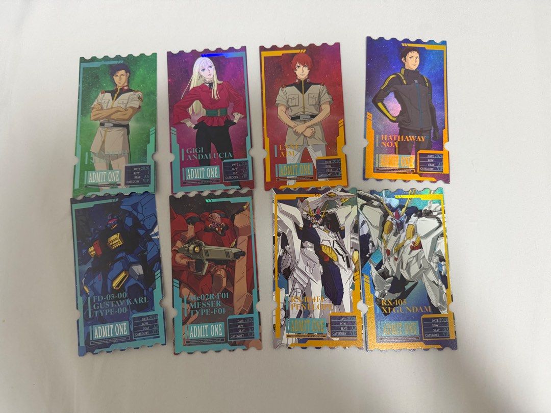 Mobile Suit Gundam Hathaway movie postcards (Category: Raw Cards) located in Singapore. Submitted by wonwuverse (Listing ID 1441508644, Image 1). Description: .